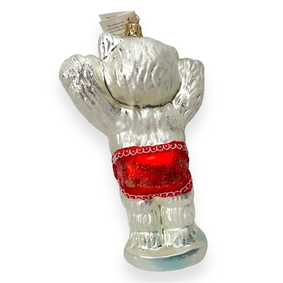 Christopher Radko Large Polar Bear‎ Blown Glass Christmas Ornament - Picture 3 of 7